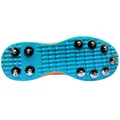 Thrax Rampaze Spike Cricket Shoes White Orange Turquoise Blue