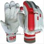 SM Vigour Batting Gloves White and Red