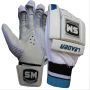 SM Leader Batting Gloves White and Black