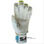 SM Limited Edition Batting Gloves White Lime and Blue