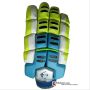 SM Limited Edition Batting Gloves White Lime and Blue