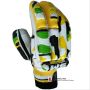 SM Emerald Batting Gloves White and Yellow