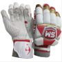 SM Sultan Gold Edition Batting Gloves White Red and Golden