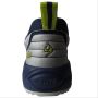 SM 003 Rubber Stud Cricket Shoes White Navy Green