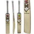 SM Gold Premium Edition Willow Cricket Bat (Standard Size Short Handle)