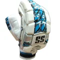 SS Aerolite Cricket Batting Gloves White and Blue Right Hand