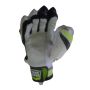 SS Deluxe Batting Gloves White,Black and Lime