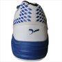 Sega Star Impact Power Pro Spike Cricket Shoes White Blue
