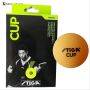 Set of 12 Stiga Cup Table Tennis Ball Orange