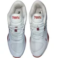 Tenux All Rounder Rubber Cricket Shoes Bright White Racing Red Colour
