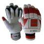 THRAX Duro 11 Cricket Batting Gloves Left Hand White and Red