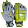 THRAX Power Drive Cricket Batting Gloves Size Youth Left Hand White and Lime