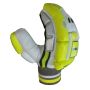 THRAX Power Drive Cricket Batting Gloves Size Youth Left Hand White and Lime