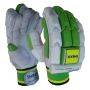 THRAX Power Plus Cricket Batting Gloves White And Green Left Hand