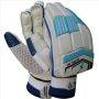 Thrax M1 Aura Series Cricket Batting Gloves Standard Size Right Hand Sky Blue and White