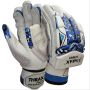 Thrax Ultimate Cricket Batting Gloves White Black and Blue