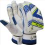 Thrax M2 Aura Series Cricket Batting Gloves Standard Size Right Hand Blue and White