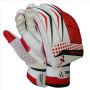 Thrax M3 Aura Series Cricket Batting Gloves Standard Size Right Hand Red and White