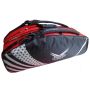 Thrax Pro series Badminton Kit Bag Black and Red