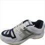 Thrax Aura 900 Badminton Shoes White Silver Navy