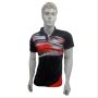 Set Of 2 Thrax Badminton T shirt Size Medium Black Yellow And Red and Black