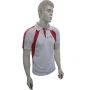 Thrax Badminton T Shirt Red and White Size Medium