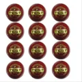 Thrax Test Leather Cricket Ball Set of 12