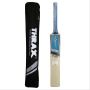 Thrax Blade English Willow Cricket Bat AND THRAX NEO 11 Cricket Batting Gloves White Black and Red