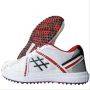Thrax Cloud 7 Stud Cricket Shoes Red and White