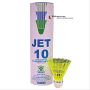 Set Of 2 Thrax Power Storm Badminton Racket And VICKY Jet 10 Nylon shuttlecocks pack of 6pc Yellow color