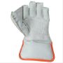 Thrax Super Grip Cricket Wicket Keeping Gloves White and Orange