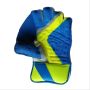 Thrax Power Grip Cricket Wicket Keeping Gloves Blue and Lime