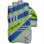 Thrax W2 Aello Cricket Wicket Keeping Gloves Blue Lime