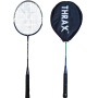 Combo of Thrax Badminton Racket Set of 2 With Vicky Jet 10 Nylon Badminton Shuttlecock