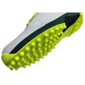Thrax Brace Rubber Cricket Stud Shoes Neon Yellow Dark Green And White 