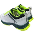 Thrax Brace Rubber Cricket Stud Shoes Neon Yellow Dark Green And White 