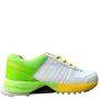 Thrax Hoop Cricket Rubber Stud Cricket Shoes White, Yellow, &  Lime Green