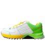 Thrax Hoop Cricket Rubber Stud Cricket Shoes White, Yellow, &  Lime Green