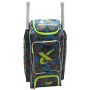 Thrax Extreme Duffle With Wheels Cricket Kit Bag Army Blue Black Lime
