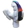 Thrax Legend Batting Gloves White, Black, Purple, and Orange (Mens Size Right-Handed)