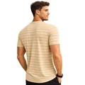 Thrax MT03 Badminton T Shirt light beige Colour Round Neck