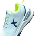 Thrax Rampaze Rubber Cricket Stud Shoes White and Lime