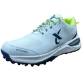 Thrax Rampaze Rubber Cricket Stud Shoes White and Lime