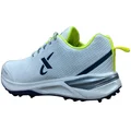 Thrax Rampaze Rubber Cricket Stud Shoes White and Lime