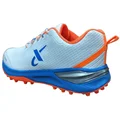 Thrax Rampaze Rubber Cricket Stud Shoes White,Turquoise Blue, Orange