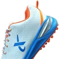 Thrax Rampaze Rubber Cricket Stud Shoes White,Turquoise Blue, Orange