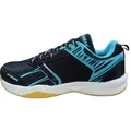 Thrax Shadow Strike Badminton Shoes Color Black Aqua Blue