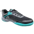 Thrax Smash Badminton shoes Black and Vivid Sky