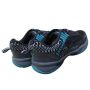Thrax Smash Badminton shoes Black and Vivid Sky With Thrax Strike Series Badminton Kit Bag Blue and Orange Color