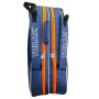 Thrax Smash Badminton shoes Black and Vivid Sky With Thrax Strike Series Badminton Kit Bag Blue and Orange Color